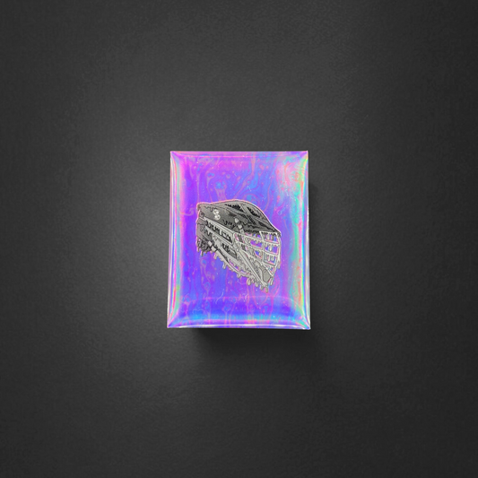 Holographic Black Helmet - Wavy