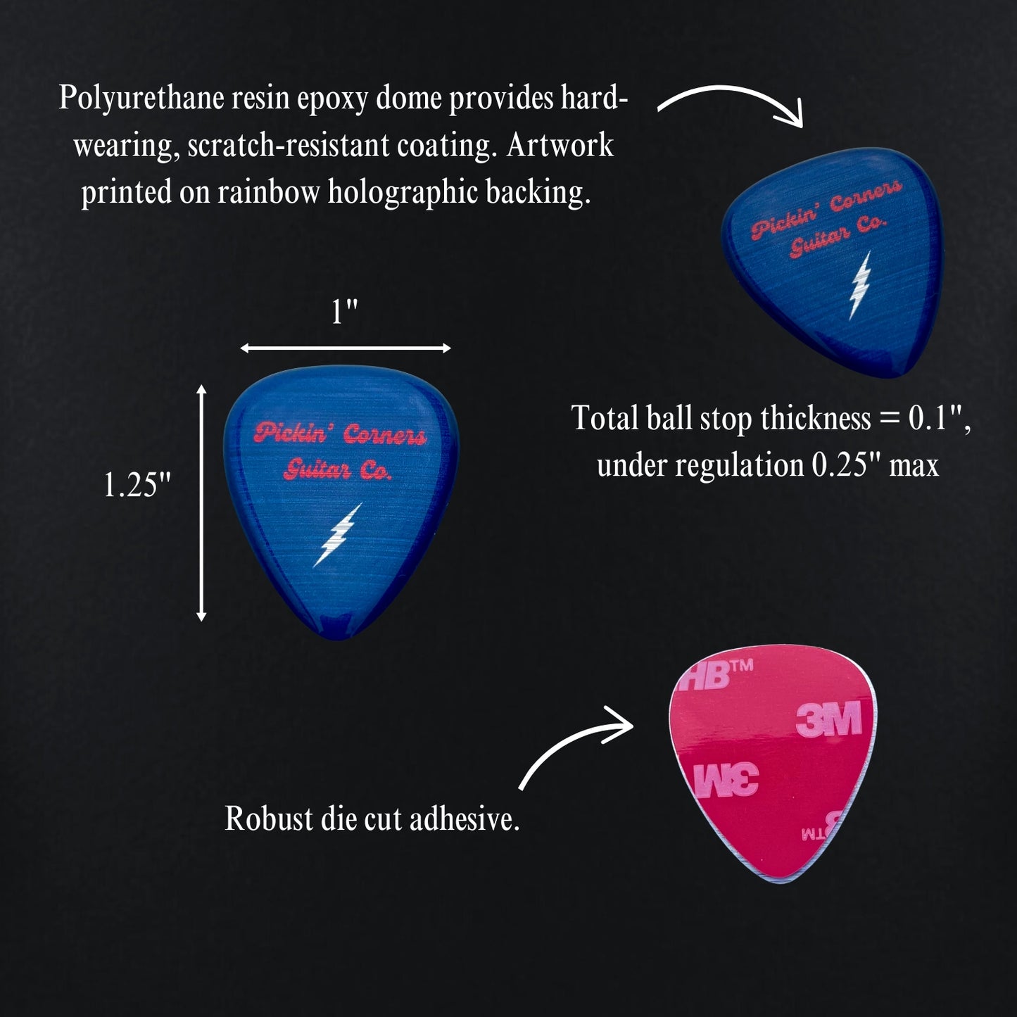 Pickin' Corners Guitar Pick (Jammin Variant)