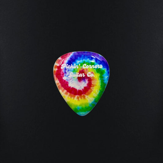 Pickin' Corners Guitar Pick (Tie Dye Variant)