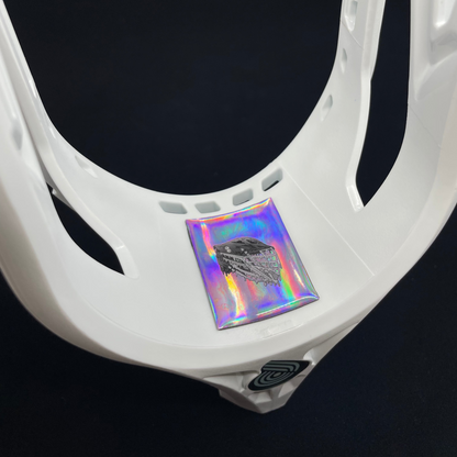 Holographic Black Helmet - Wavy