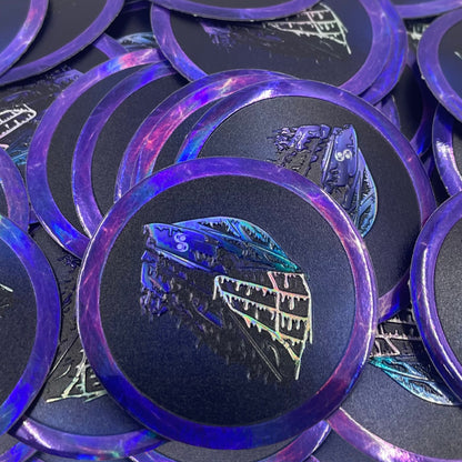 Embossed Holographic Lax Helmet Sticker - Free Shipping (No Tracking)