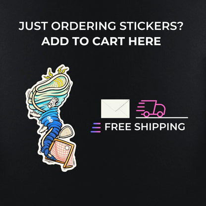 Twister Sticker - Free Shipping (No Tracking)